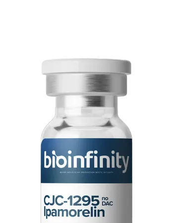CJC-1295 + Ipamorelin 10mg research peptide vial, ≥99% — for laboratory research use only
