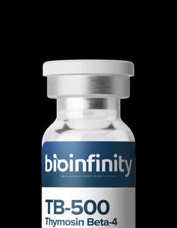 TB-500 10mg research peptide vial, ≥99% — for laboratory research use only