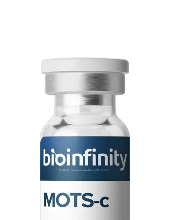 MOTS-c 20mg research peptide vial, ≥99% — for laboratory research use only